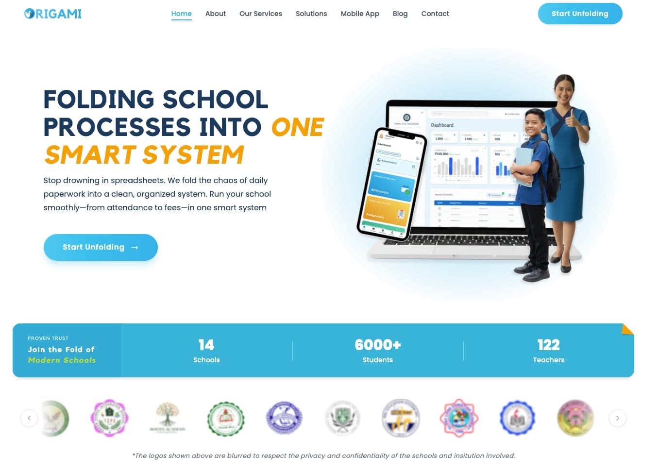 Origami Education — Dashboard